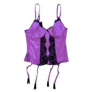 Lejaby Elegant Purple Lace Bustier